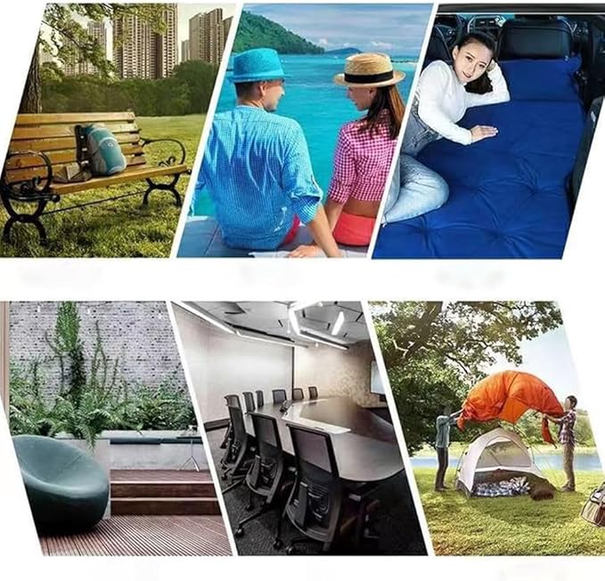 Car Air Bed for Tesla Model-S 2016 2017 2018 2019Portable Air Mattress Thicker Bed Mattress Travel Inflatable Mattress Travel Camping Air Cushion AccessoriesGreen