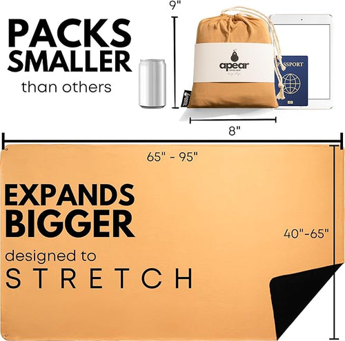 16-in-1 Compact Travel Blanket with Bag – Reversible Ultra Soft Bamboo Airplane Blanket with Hidden Pocket – Packable for Flights &amp Travel Essentials (Semi-Weighted Double Layer)