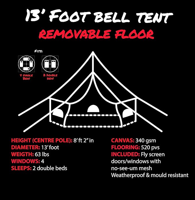 Psyclone Tents for Family Camping Glamping Hiking and Festival