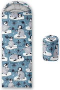 Kids Sleeping Bag for Boys and GirlsMonster Alien Print-Lightweight Warm Portable Outdoor Indoor-Waterproof Cold Weather Resistant Sleeping Bag for Camping Hiking