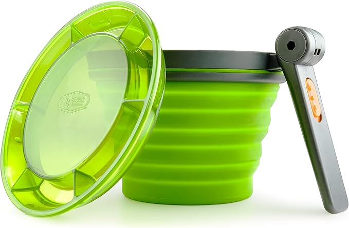 GSI Outdoors Fairshare Mug 22 Ounce Collapsible Mug for Camping Trail Travel or Office - Green