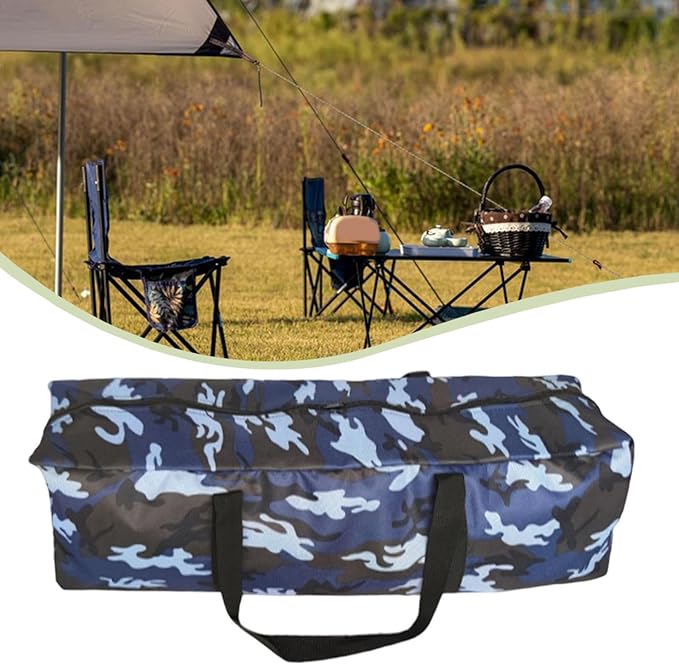 Camping Gear Organizer Bag Multipurpose Zippered Pouch for Tent Poles &amp Cushion Storage Water-Resistant Sundries Handbag