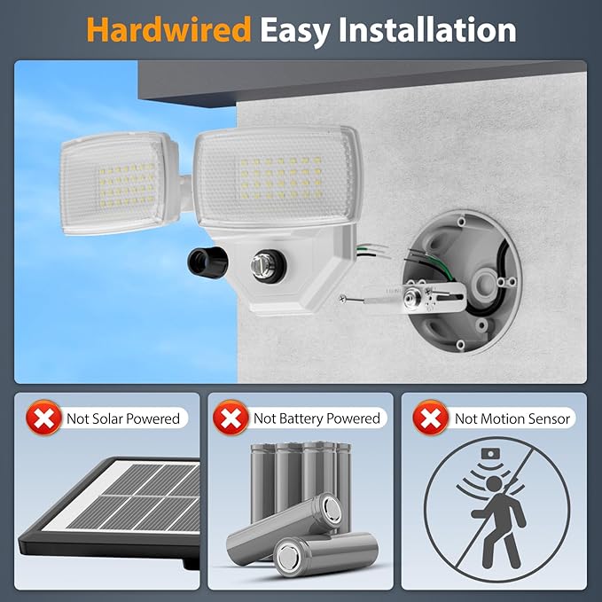 Onforu 32w 3200LM Dusk to Dawn Outdoor Lighting6500K Dual-Head Flood Light Outdoor with PhotocellIP66 Waterproof Security LightsExterior Daylight Off and Night On White Wall Light for Patio Garden