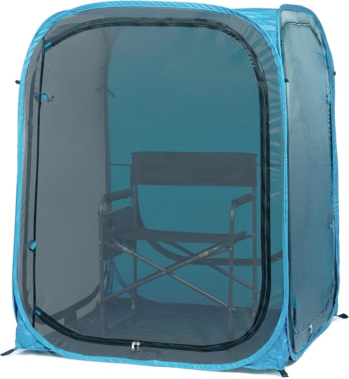 Under the Weather WeatherPod Original Shark Tank MyPod™ Mesh 1-2 Person Pop-Up Screen Pod - Keeps Out Bugs Mosquitos and Harmful UV Rays - UPF 50 for Maximum Protection from The Sun