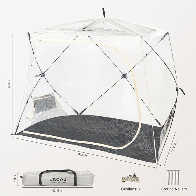 Sports Tent for 1-3 PersonPortable Pop Up Outdoor Weatherproof Shelter Instant Bubble Tent for Sports EventCampingFishing