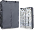Waterproof Shelf Cover600D Heavy Duty Dustproof Storage Wire Rack CoversOutdoor Shelving Covers for Wire Shelves with Zipper 30''x14''x62''Clear Front.