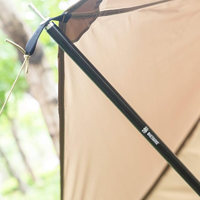 OneTigris Lightweight Tent Poles 2pc/Set 7075 Aluminum Alloy Adjustable &amp Extendable