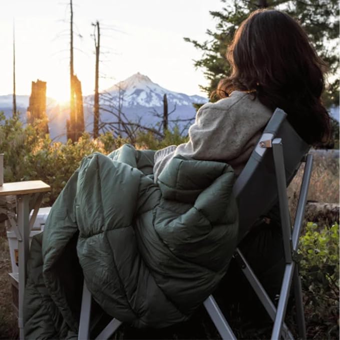 HEST Packable Comforter for Camping Single Size - 100% Recycled Polyester Fill and Premium Quiet Fabric - Perfect for Hiking Backpacking &amp Outdoor Adventures