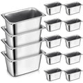 Rtteri 22 Pcs 1/9 Size 4 Inch Deep Stainless Steel Hotel Pans Set: 16 Metal Buffet Steam Table Pans with 2 Tongs &amp 4 Spoons – Stackable &amp Anti Jam Commercial Restaurant Catering Kitchen Food
