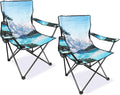 Northroad 2 Pack Camping Chairs Portable Camp Chairs Folding Lawn Chairs with Cup Holder for Outdoor Camping Hiking Travel Patio Beach Picnics