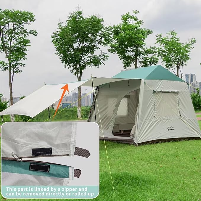 ONTYZZ Large Waterproof Tents Family Tent for Camping Hiking Outdoor Picnic
