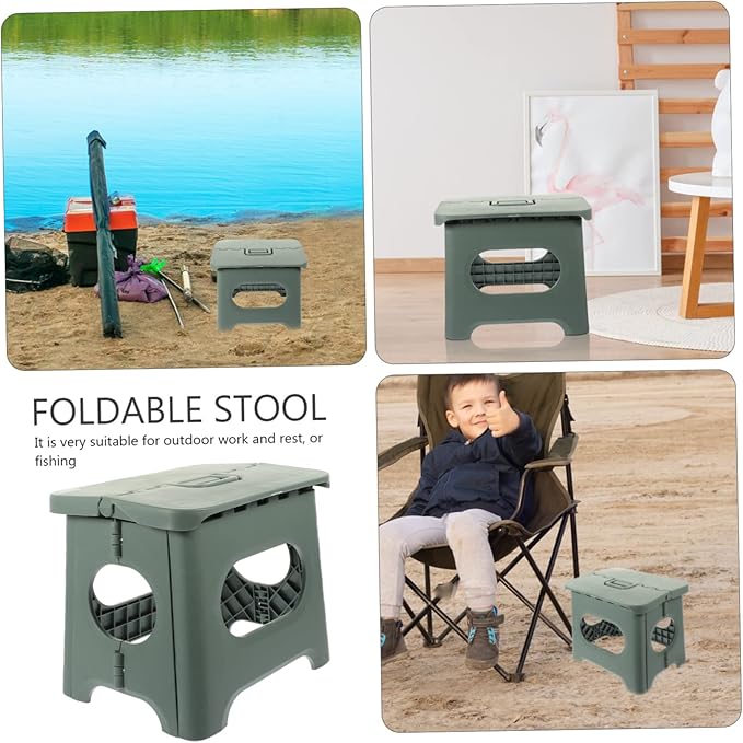 Boy Girl's Folding Stool Portable Plastic Fishing Seat for Boys and Girls Lightweight Outdoor Activities Easy to Carry for Camping Hiking and Beach Trips