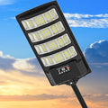 Solar Street Lights Outdoor Waterproof400W 320°Wide Angle Flood Light LED Solar Parking Light with Motion Sensor and Remote Control for Outdoor Streets CourtyardsParking Garages-1Pack