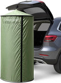 Portable Changing Room Tent - Instant Pop Up Privacy Pod with Suction Cup for SUV Liftgate for Camping Shower Beach and Toilet Stall (Carrying Bag Included) Green