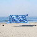 Neso Gigante Portable Beach Tent Sun Shelter - Lightweight Beach Shade Canopy - Easy Setup for Family Outings - Patented Reinforced Corners - UPF 50+ - 8ft Tall 11 x 11ft - Save The Whales