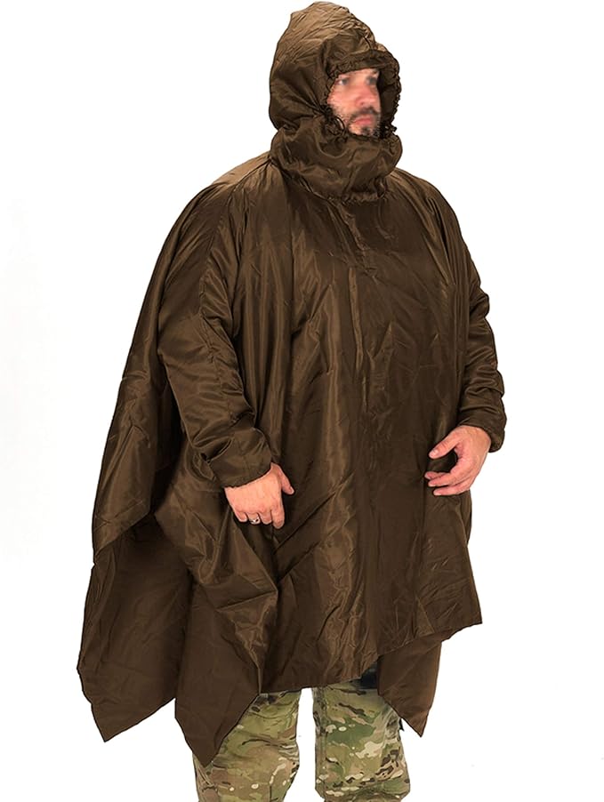 Snugpak Poncho Liner Water Repellent Lightweight Dedicated Sleeves and Hood