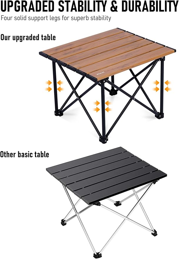 WildCall Ultralight Camping Table Compact Aluminum Folding Beach Table with Carry Bag for Outdoor Picnic BBQs and Cooking