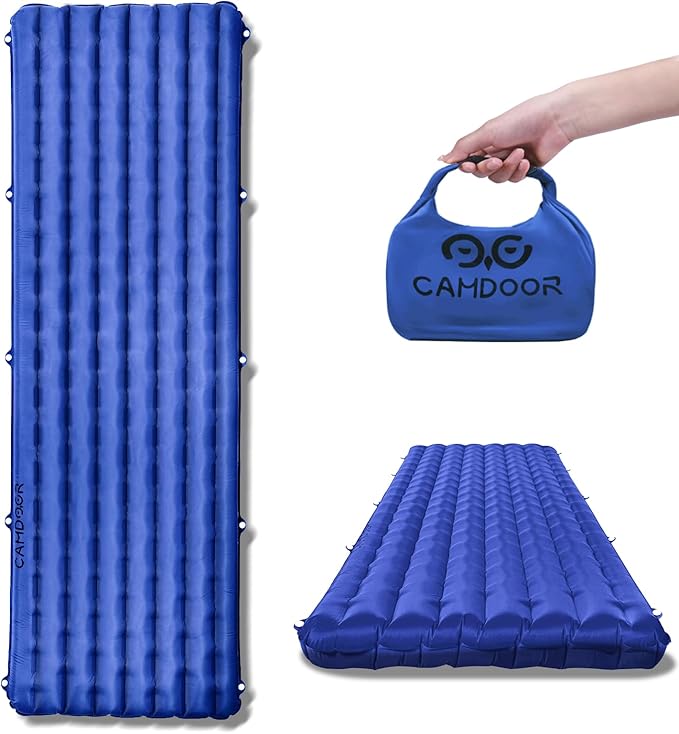 Inflating Sleeping Pads Ultralight Sleeping Pad Insulated - Camping Mattress for Backpacking Hiking with Bag Compact Sleeping Mat for Camping
