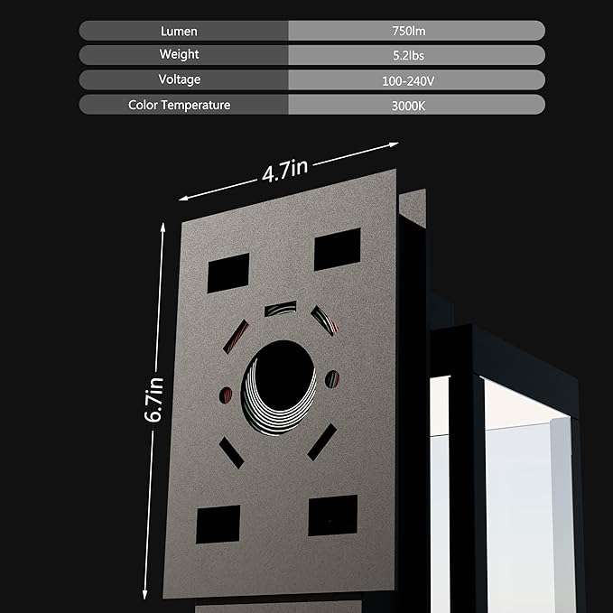 Modern Outdoor Light Fixtures Dusk to Dawn Outdoor Lighting15 Exterior Wall Sconce Porch Light Black Garage Lights Wall Lamp Waterproof Outdoor Lights for House Garden Front Door