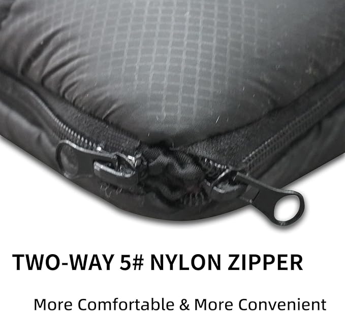 Mountainlodge Polycotton Sleeping Bag for AdultCold&ampWarm Weather Large with Compression Sack and Water Resistant for Family CampingTravel and Car Camping