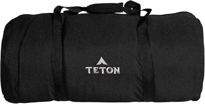 Teton Mammoth Queen Size Double Sleeping Bag- A Warm Bag The Whole Family can Enjoy – Great for Camping Hunting and Base Camp. Compression Sack Included