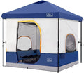 KAMPKEEPER 6 Person Camping Tent 10x10 Pop Up Canopy Tent with Camping Inner Tent Converts 10'x10' Straight Leg Canopy into Camping Tent–Fully Vented Roof(Canopy &amp Frame Included)