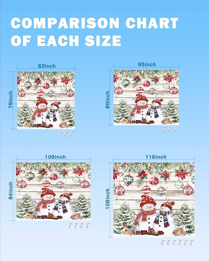 Beach Blanket Waterproof Sandproof OversizedChristmas Snowman Pine Tree Reindeer Beach Mat with Corner Stakes Sand PocketsPoinsettia Bell Wood Grain Picnic Mat for Travel Camping Hiking95x80In