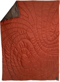 Kijaro Native Camp Quilt | Printed Outdoor Camping Blanket | 55 x 79 | Anza Borrego Orange 1-Person
