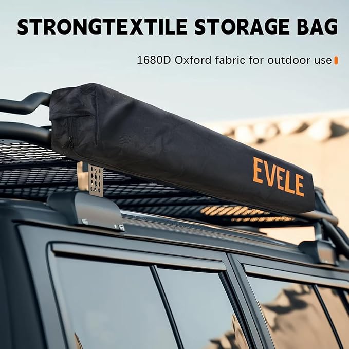 Shower Awning Tent for roof Rack Portable Privacy Sun Shelter for Overland Vehicle Car Camping Bathroom Changing Room for Outdoor Rain