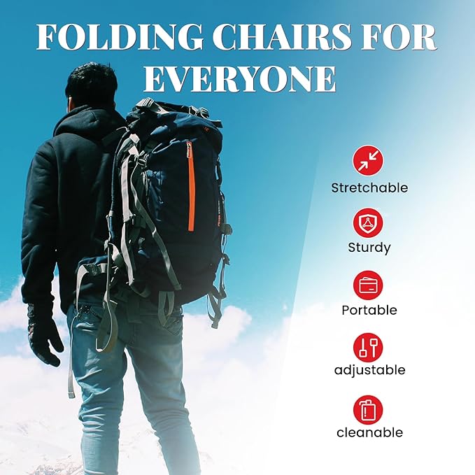 2 Pack Portable Telescoping Stools Collapsible Stool with CushionRetractable Foldingstool Max Load Capacity 400lbs Portable Collapsible Stools for Camping Hiking Outdoor BBQ Rainbow-Red