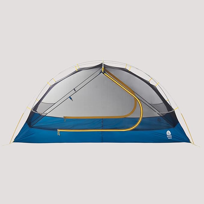 Sierra Designs | Clearwing 2P Tent 2-Person Light Backpacking Mesh Wall Tent with Dual Doors Vestibules Moon Roof Hoop Poles Burrito Storage Bag