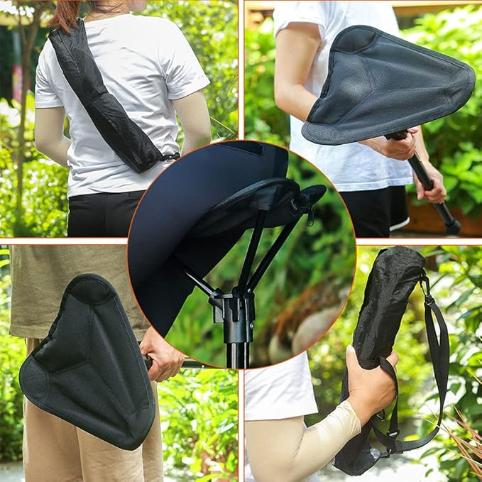 Adjustable Telescopic Folding Stool Portable Single Leg Tall Chair for Outdoor Camping Walking Aluminum Tube 7075 Aviation Aluminum
