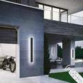 47IN Modern Outdoor Wall Light LED Long Wall Lighting Exterior Light Fixture IP65 Waterproof Wall Lamps 2700K-6500K Dimmable Black Wall Sconce for Garage House