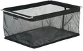IGT Compatible Folding Mesh Drain Basket Folding Camping Table Storage Pouch Stainless Steel Frame Hanging Rack IGT Camping Table Accessories for Outdoor Cooking Picnic BBQ (1-Slot)