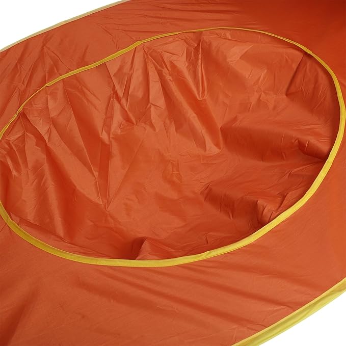 Pop Up Beach Tent Portable Sun Shelter with UPF50+ Protection and Built in Baby Pool Compact Foldable Beach Shade for Infant Outdoor Camping Beach Picnic (Orange)