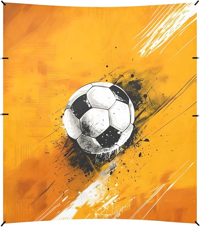 Camping Sun Shelters Graphic Design Soccer Beach Canopy 126 * 110.2in
