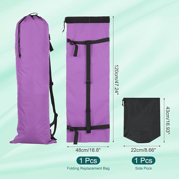PATIKIL Foldable Camp Chair Replacement Bag Camping Chairs Folding Chair Carry Bag with Adjustable Shoulder Straps for Outdoor Camping Fishing Storage Purple