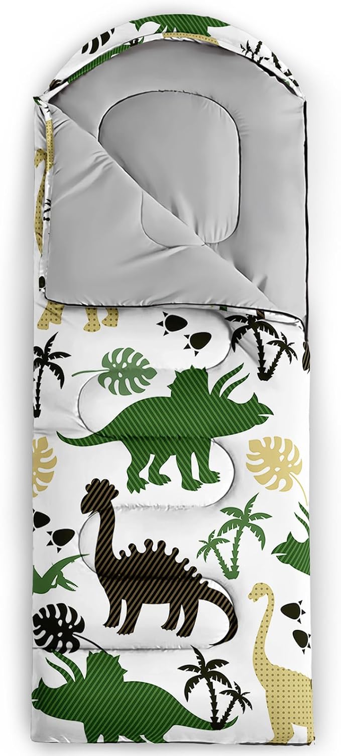 QOOMO Camping Sleeping Bags3 Season Warm &amp Cool WeatherLightweightWaterproof Sleeping Bags for Adults &amp KidsTravelingand OutdoorsCamping Gear Equipment