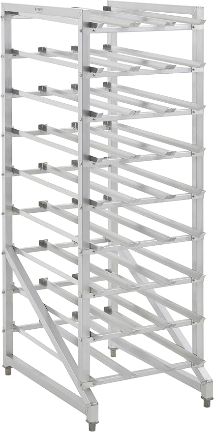 Full Size Stationary Aluminum Commercial Can Rack - Knocked Down (32L-041)
