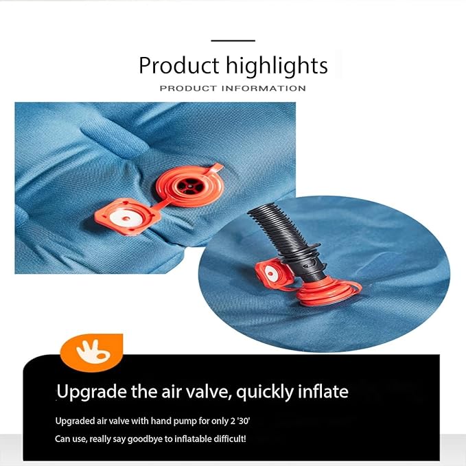 Inflatable Mattress Outdoor Lazy Double Portable Air Cushion Suitable for Outdoor Camping Camping Family