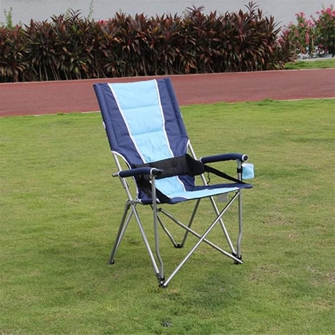 Folding Camping Stool Portable Fishing Chair Lightweight Outdoor Slacker Stool with Adjustable Headrest for Backpacking Hiking BBQ Picnic Travel