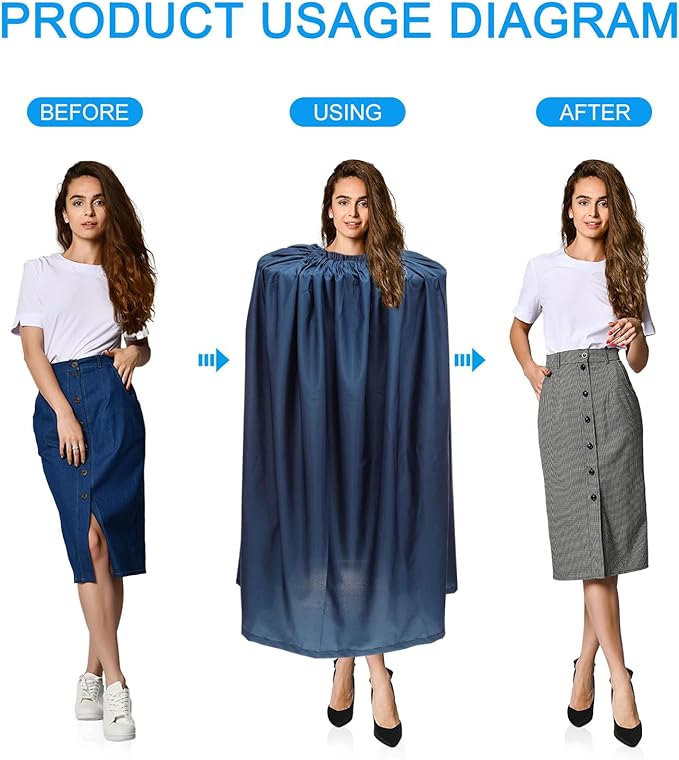 PATIKIL Portable Dressing Room 3.94ft Length Instant Dressing Cover Up Changing Tent Privacy Shelters for Beach Boating Camping Competition Dark Blue