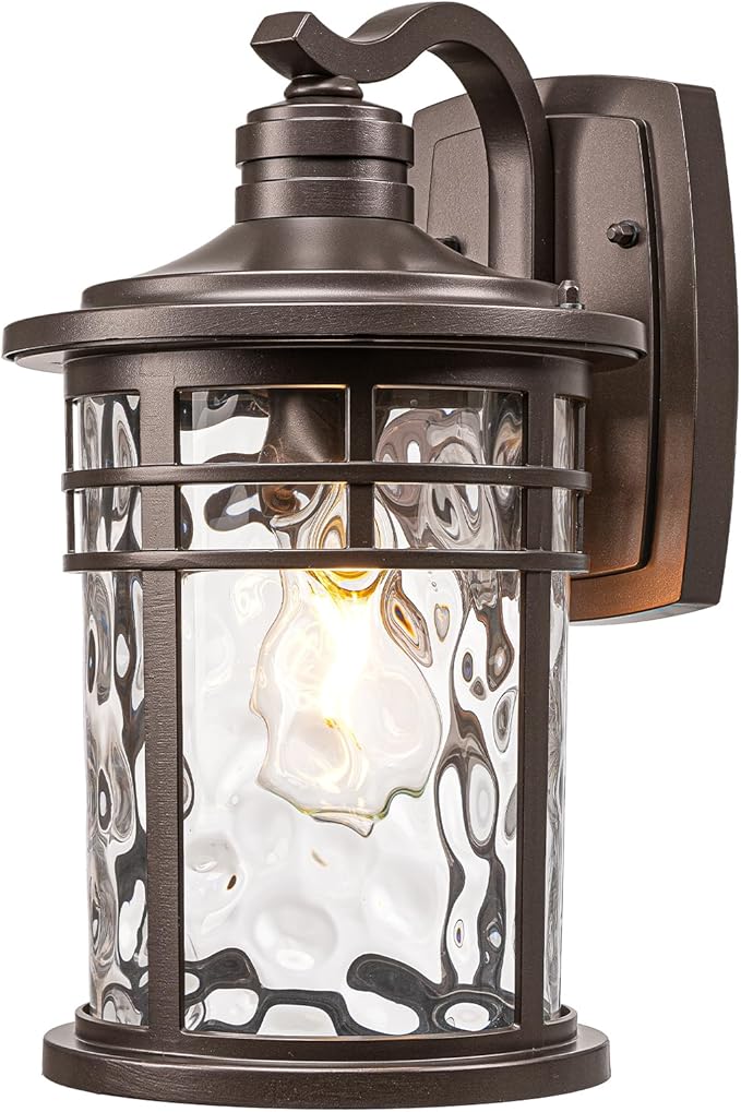 Outdoor Wall Lights 12 Inch Height Exterior Lighting Fixtures Modern Outside Lights for House Front Door Garage ORB Finish E26 Socket