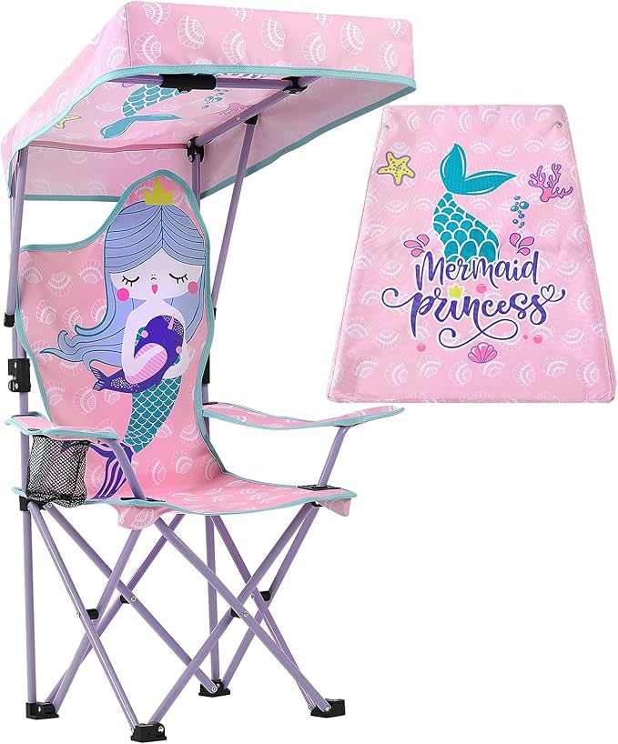 KABOER Kids Outdoor Folding Lawn and Camping Chair with Cup Holder and Carrying Bag Children's Camping Chairs