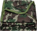 REDCAMP Military Camping Blanket Water-Resistant Thermal Poncho Liner Lightweight Insulated Outdoor Blanket for Hiking Camping with Compression Carry Bag