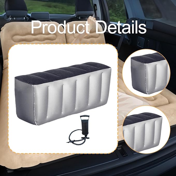 Inflatable Car Travel Mattress Cushion Air Couch Car Sleeping Bed for Cars B