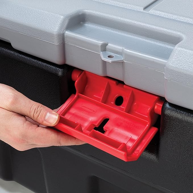 Rubbermaid ActionPacker️ 48 Gal with 8 Gal Containers Nested Lockable Storage Bins Industrial Rugged Storage Container Bundle with Lids