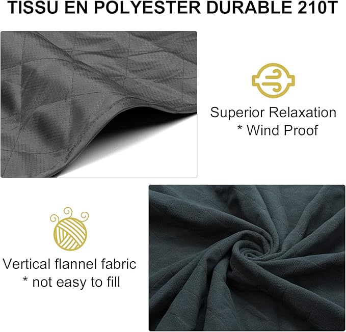 Forceatt Camping Blanket 79 X 57 Large Outdoor Blanket Sandproof Waterproof for Outdoor Festivals Beaches Picnics StadiumCamping Parks Hiking Travel Family Suitable for 4 Seasons.