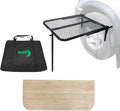 Tire Table with Included Bamboo Cutting Board and/or Carrying Bag Aluminum or Steel Small Medium or Large Sizes Installs in Seconds Check Bullets for Dimensions and Compatibility