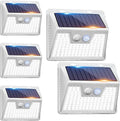 Peasur 5 Pack Solar Lights for Outside Motion Sensor Outdoor Lights 140LED Solar Security Lights 3 Working Modes Solar Lights Outdoor Waterproof for Outside Garden Yard Fence (White Frame)